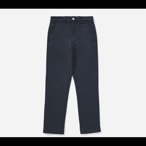 Navy Everlane Slim Leg Crop pants regular 0